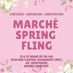 Marché Spring Fling Samedi